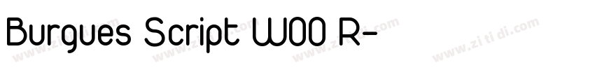 Burgues Script W00 R字体转换